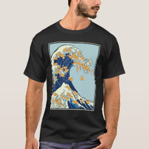Shiba Inu Large Wave Japanisch Kanagawa Hokusai Do T-Shirt