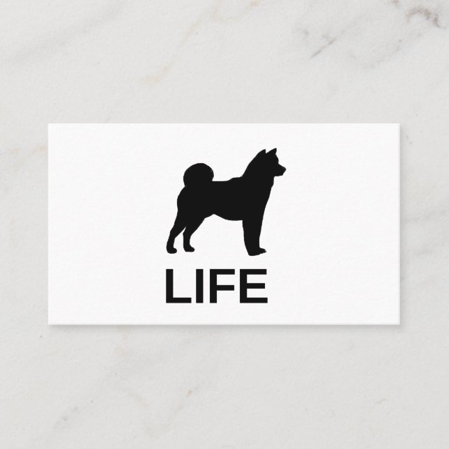 shiba inu life visitenkarte (Vorderseite)