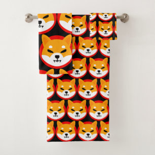 Shiba Inu Logo Serviette de bain