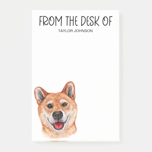 Shiba Inu Lover Post-it Klebezettel (Vorderseite)