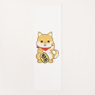 Shiba Inu Lucky Cat Pose Yogamatte