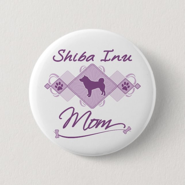 Shiba Inu Mama Button (Vorderseite)
