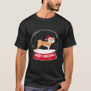 Shiba Inu Merry Christmas Tree Ball T-Shirt