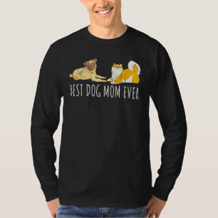 Shiba Inu Mops Hund Mama Haustier Hund T-Shirt