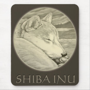 Shiba Inu Mousepad spendet antike Wolfshunde Gesch