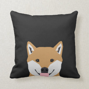 Shiba Inu - niedliche Hundeillustrierung für Haus Kissen