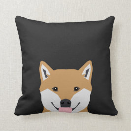 Shiba Inu - niedliche Hundeillustrierung für Haust Kissen