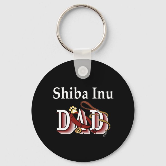 shiba inu Papa Schlüsselanhänger (Vorderseite)