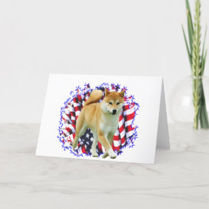 Shiba Inu Patriot Karte