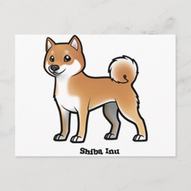 Shiba inu postkarte (Vorderseite)