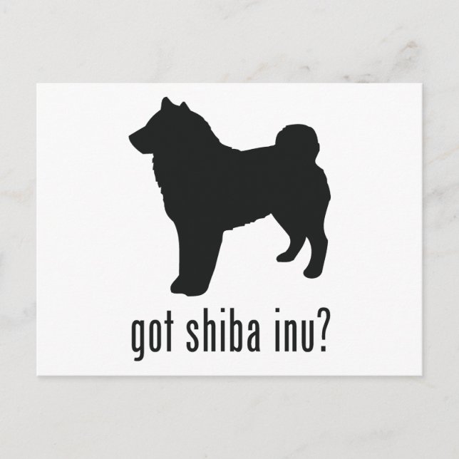 Shiba Inu Postkarte (Vorderseite)