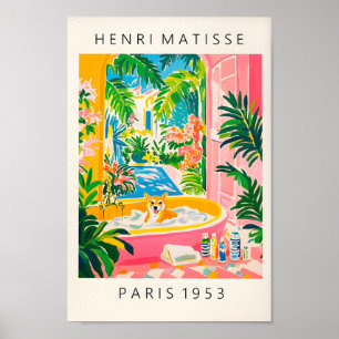 Shiba Inu Print Inspiriert von Henri Matisse, Aest Poster