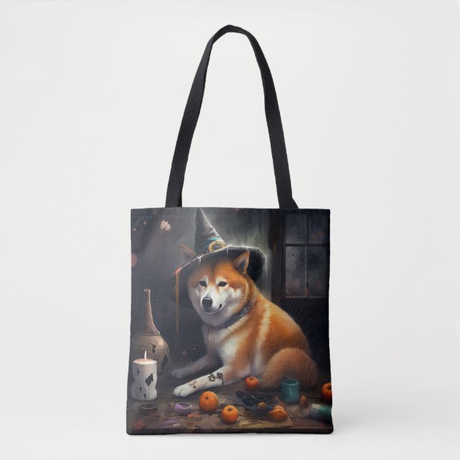 Shiba Inu Pumpkins Halloween Beängstigend Tasche (Vorderseite)