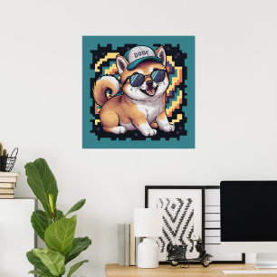 Shiba Inu Puppy Dog Poster