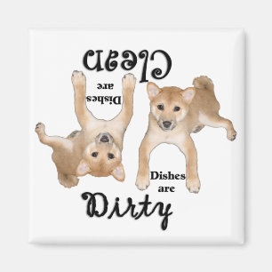 Shiba Inu Puppy Lovers Geschirrspülmaschine Magnet