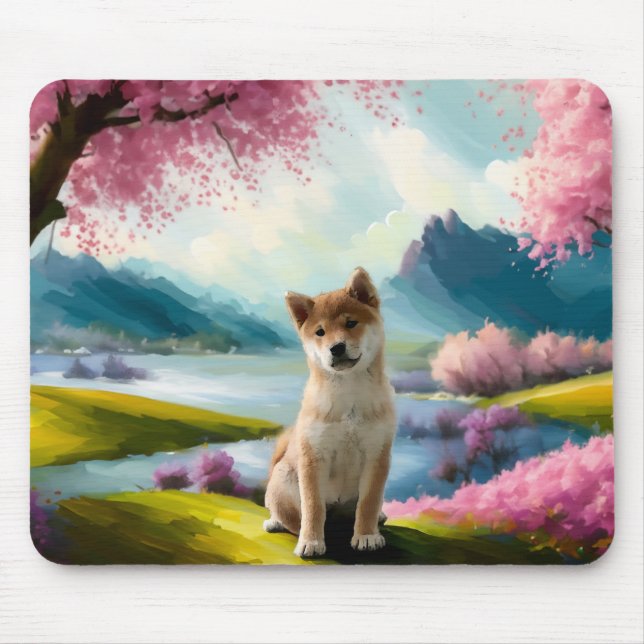Shiba Inu Puppy Mousepad (Vorne)