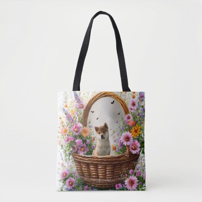 Shiba Inu Puppy Tasche (Vorderseite)