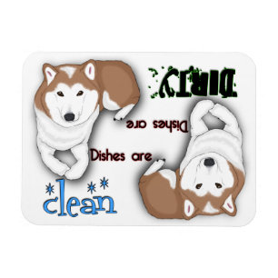 Shiba Inu Rechteck-Spülmaschinen-Magnet Magnet