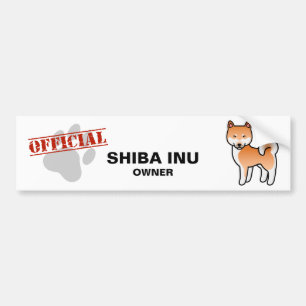 Shiba Inu Red Autoaufkleber