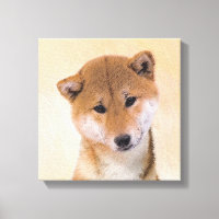 Shiba Inu (Rot) Malerei - Original Hunde Kunst