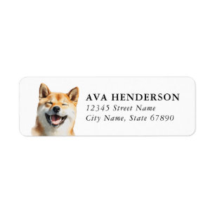 Shiba Inu Rücksendeadressetiketten