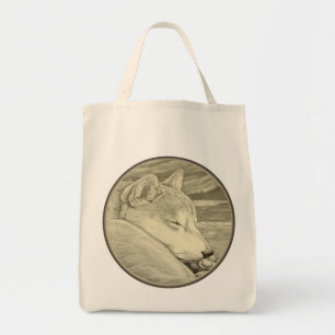 Shiba Inu Sac fourre-tout Chien biologique Art Bou