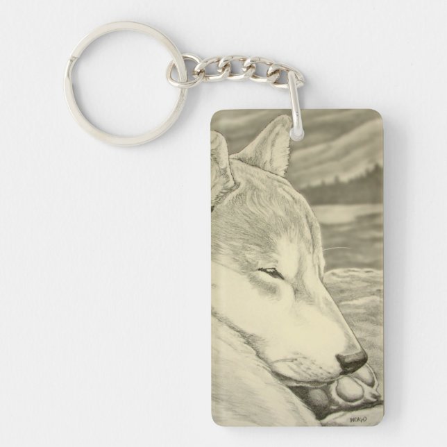 Shiba Inu Schlüsselanhänger Shiba Inu Hunde Kunstg (Vorderseite)
