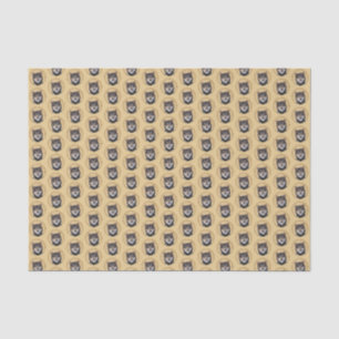Shiba Inu (Schwarz und Tan) Malerei - Hundekunst Seidenpapier
