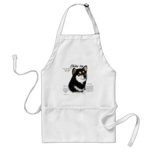 Shiba Inu (Schwarzes/Tan) Geschichtsentwurf Schürze