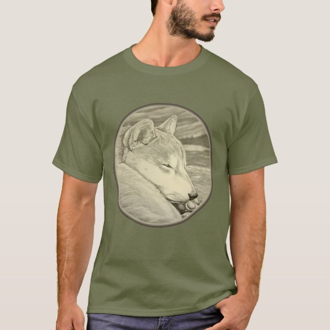 Shiba Inu Shirt-personalisierte T-Shirt (Vorderseite)