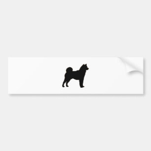 Shiba Inu Silhouette Autoaufkleber