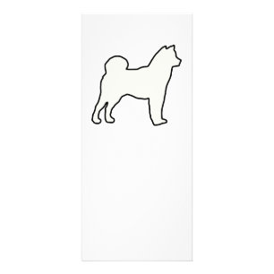 Shiba Inu Silhouette Werbekarte