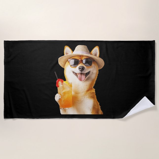 Shiba Inu Strandtuch (Vorderseite)