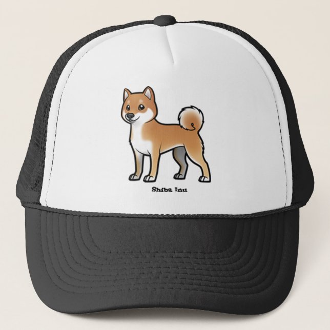Shiba inu truckerkappe (Vorderseite)