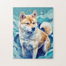 Shiba Inu und Sea l 柴 犬 海