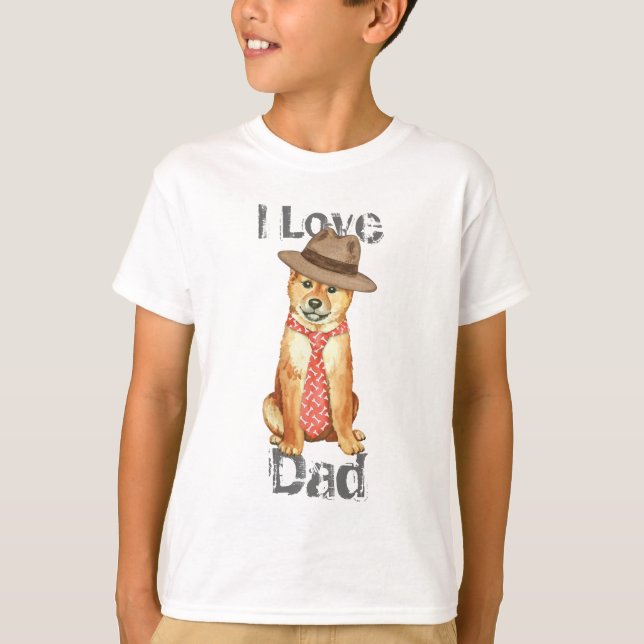 Shiba Inu Vater T-Shirt (Vorderseite)