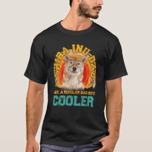 Shiba-Inu-Vater wie ein normaler Vater, aber coole T-Shirt
