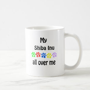 Shiba Inu Walks Design Kaffeetasse