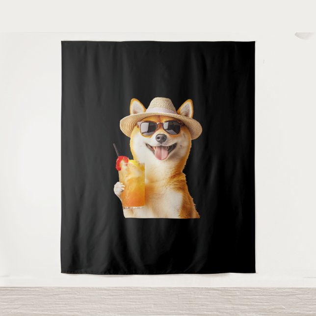 Shiba Inu Wandteppich (Vorderseite)
