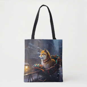 Shiba Inu Weihnachtsfeiertage Tasche
