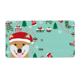 Shiba Inu Weihnachtslabels - Weihnachtslieder