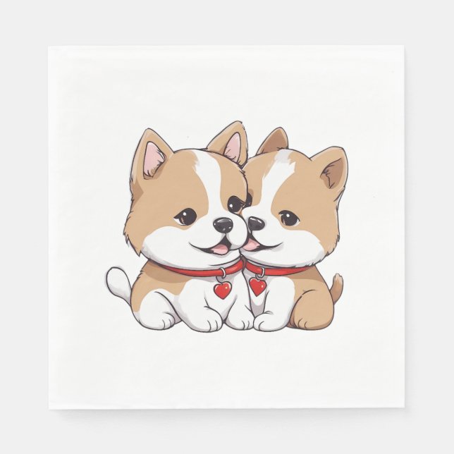 shiba inu Welpe Classic T - Shirt Serviette (Vorderseite)