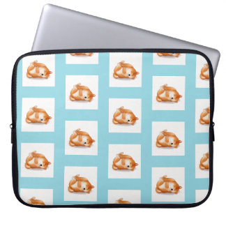 shiba inu Welpen auf der Rückseite Muster Laptop G Laptopschutzhülle
