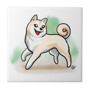 Shiba Inus dekorative Fliese