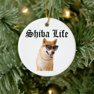 Shiba Life Keramik Ornament