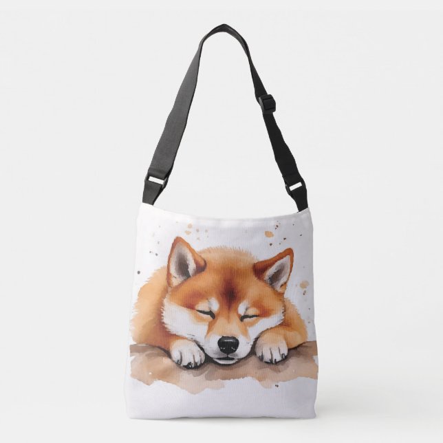 shiba obtenant somptueux sac de carrosserie bicolo (Devant)