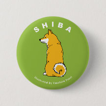 Shiba runder Knopf
