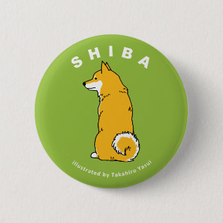 Shiba runder Knopf Button
