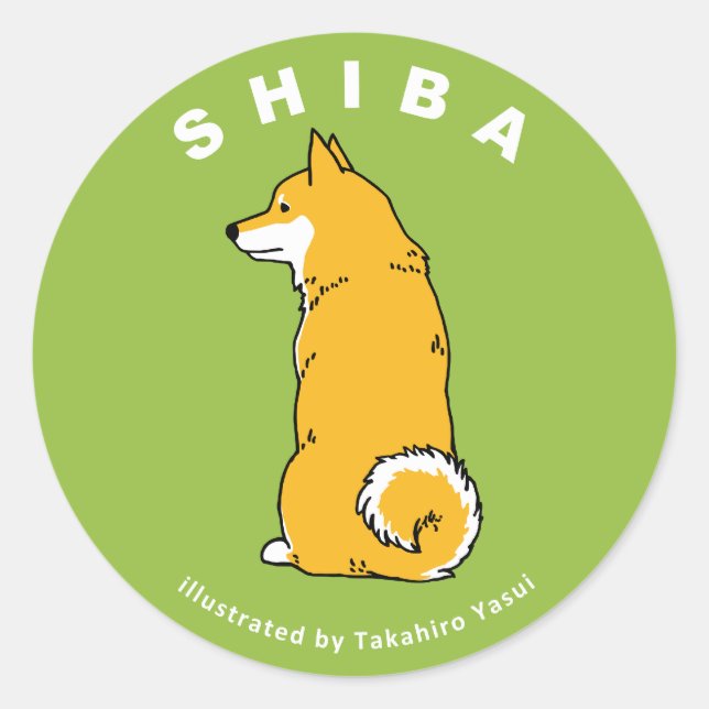 Shiba Sticker (Vorderseite)