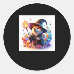 Shiba Warrior #6 Wizard Sticker